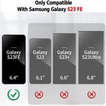 product_image_name-Generic-جراب مغناطيسي شفاف لموبايل سامسونج جالاكسي S23 FE متوافق مع ماج سيف خلفي صلب مضاد للصدمات بإطار من السيليكون ممتص S23 2023 -2