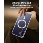 product_image_name-Generic-جراب مغناطيسي شفاف لموبايل سامسونج جالاكسي S23 FE متوافق مع ماج سيف خلفي صلب مضاد للصدمات بإطار من السيليكون ممتص S23 2023 -5