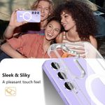 product_image_name-Generic-جراب مغناطيسي شفاف لموبايل سامسونج جالاكسي S23 FE متوافق مع ماج سيف خلفي صلب مضاد للصدمات بإطار من السيليكون ممتص S23 2023 -7