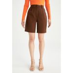 product_image_name-Defacto-Woman Bermuda Short - Lt.Brown-4