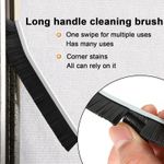 product_image_name-Generic-فرشاة تنظيف الشقوق ذات شعيرات صلبة للحمامات بتصميم رفيع للأماكن الضيقة للمطبخ والحمام وأخاديد النافذة، لون أسود، عبوة من 2 قطعة-2