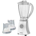 Tornado Electric Blender 600 Watt, 1.5 Liter, 2 Mills, Grey TB-600/2-Grey