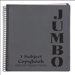 product_image_name-mintra- Jumbo NoteBook A4 Size, Lined Ruling 120 Sheets 3subjects  210*297 mm, GREY-1