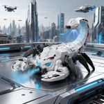 product_image_name-Generic-Mechanical Scorpion Toy – LED Light-Up Robotic Scorpion with Mist Spray, Movable Legs & Tail – Futuristic Design for Kids Age 6+ – Interactive Sci-Fi Creature – Color May Slightly Vary Due to Photography-3