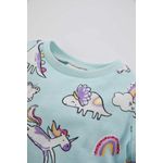 product_image_name-Defacto-2 Piece Regular Fit Crew Neck Knitted Pyjamas-2