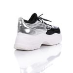 product_image_name-Mr Joe-حذاء كاجوال تشانكي من مستر جو - أسود، فضي وأبيض-3