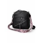 product_image_name-Generic-Women’s Black Backpack – Multi-Zipper Casual Bag-1