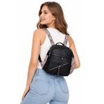 product_image_name-Generic-Women’s Black Backpack – Multi-Zipper Casual Bag-2