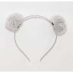 Violet Fur Head Scarf For Women And Girls 1pes