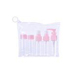 5-Piece Mini Portable Empty Travel Cosmetics Bottles Pink/Clear