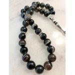 product_image_name-Sherif Gemstones-سبحة مسبحة من العقيق السليماني الطبيعي 33 حبة طبيعية رائعة مناسبة للجنسين ولجميع المناسبات هدية راقية-3