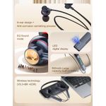 product_image_name-Ldnio-سماعة بلوتوث حول الرقبة  N01 لاسلكية 5.3 بطارية 500mAh تشغيل 50 ساعة شاشة LED رقمية ميكروفون HD للمكالمات صوت Hi-Fi ستيريو تصميم رياضي داخل الأذن للجيم والركض  -7