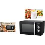 product_image_name-Sokany-SK-438 Microwave Oven – 30L Capacity, 1440W Power, Timer & Defrost Function-1