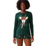 product_image_name-La Vie En Rose-Deer Print Super Soft Long Sleeve Shirt-1