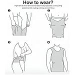 product_image_name-Generic-Original Men's 3-Layer Built-in Corset - Tummy, Chest, Waist & Sweat Stimulation - Comfortable Cotton for Everyday Use (WHITE, 3XL)-4