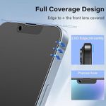 product_image_name-Generic- شاشة حماية للخصوصية غيرلامعة وضد البصمة   لتغطية كاملة لموبايل ايفون 12/12 برو يتميز بطبقة من الزجاج المقوى المضاد للتوهج والتجسس، شاشة حماية ضد التجسس-2