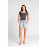 OUTDATED Square Neck Short Sleeve - Dark Grey - image 2