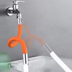 product_image_name-Generic-Rana Store ممدد صنبور 20 سم مع رذاذ دوار 360°، ممدد صنبور قابل للطي للمطبخ والحمام والخارج - برتقالي-1