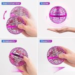 product_image_name-General-Flying Orb Ball Toy Hover Ball Flying Toys, Magic RGB Light Mini Controller, Spinning Spinning Floating Ball Toy Great Things for Kids Adults Indoor Outdoor Birthday Gift (Pink)-2