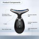 product_image_name-Generic-جهاز تدليك الوجه والرقبة بالاهتزاز - مزيل التجاعيد ثلاثي المفعول للعناية بالبشرة وشدها ونعومتها (لون أسود)-6