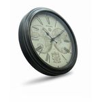 product_image_name-Generic-ساعة حائط كلاسيك بتصميم خريطة العالم وأرقام رومانية – إطار معدني أنتيك – حركة كوارتز دقيقة-2