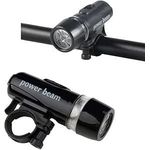 كشاف دراجات LED فائق السطوع للدراجات الجبلية والطريق - تركيب سهل لأمان الركوب - (قطعة واحدة، أسود/رمادي)