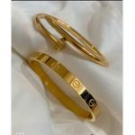 سوار الأظافر + كارتير من الفولاذ الذهبي