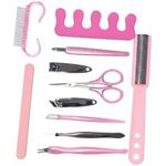 product_image_name-Generic-مجموعة مزيل الجلد الصلب مع مبرد القدم وأدوات العناية بالأظافر ومجموعة أظافر اليد والقدم للعناية بالأظافر مع حقيبة للسفر للرجال والنساء 13 قطعة (متعدد الألوان)-2