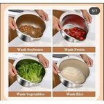 product_image_name-Generic-مصفى أرز استانلس ستيل أصلي – مصفاة متعددة الاستخدام لغسل وتصفية الأرز والخضار-2