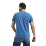 product_image_name-Ted Marchel-Round Neck Printed Regular Fit T-Shirt - Steel Blue-3