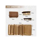 product_image_name-Generic-A stylish brown makeup bag with a practical, waterproof design, featuring internal mesh compartments ideal for organizing cosmetics while traveling.-2