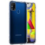 product_image_name-Generic-غطاء حافظة لهاتف سامسونج جالاكسي M31 مع وسادة هوائية ناعمة من السيليكون الشفاف TPU، غطاء شفاف مقاوم للصدمات مع واقي جانبي لهاتف سامسونج جالاكسي M31 (شفاف) من Nice.Store.UAE-6