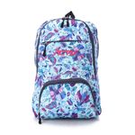 Activ Polyester Patterned School Backpack - Blue & Fuchsia