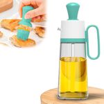 product_image_name-Generic-630ml Oil Vinegar Sauce Dispenser Bottle with Grill Brush - Oil Storage and Dispenser Container with Silicone Basting Brush, Kitchen Supplies-1