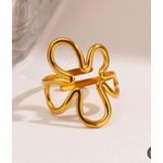 product_image_name-Generic-Fashion Flower Style Ring - Free Size-2