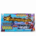 قاذف السهام الإسفنجية بتصميم التنين الذهبي