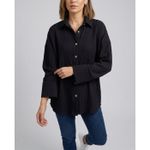 product_image_name-Freska-Bottons Crinkle Chemise - Black-1