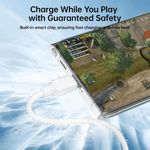 product_image_name-Dream-D-1350 USB-C Silicone Cable – 2.4A Fast Charging – 1M – White-5