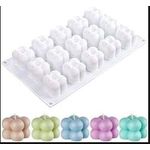 Transparent Bubble Candle Silicone Mold – Multi-Cavity
