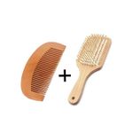product_image_name-Generic-مشط منحني وفرشاة خشبية لتسهيل تفكيك تشابك الشعر الصحي-1
