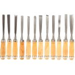 Generic 12pcs set Wood Carving Hand Chisel Set Woodworking Lathe Gouges Tools Set Hand Tool - image 4