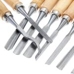 Generic 12pcs set Wood Carving Hand Chisel Set Woodworking Lathe Gouges Tools Set Hand Tool - image 5