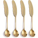 product_image_name-Generic-معالق على شكل ريشة من الفولاذ المقاوم للصدأ لون ذهبي-1