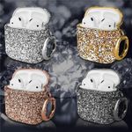 product_image_name-Generic-جراب AirPods 3 (الجيل الثالث) بتصميم كريستالي فاخر مع ميدالية لامعة، جراب صلب مقاوم للصدمات والخدوش، جراب واقٍ للنساء والفتيات (ذهبي)-4