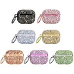 product_image_name-Generic-جراب AirPods 3 (الجيل الثالث) بتصميم كريستالي فاخر مع ميدالية لامعة، جراب صلب مقاوم للصدمات والخدوش، جراب واقٍ للنساء والفتيات (ذهبي)-5