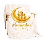 product_image_name-Snooze-بطانيه رمضانية خفيفه وجهين 130 * 180 سم، تصميم هلال-1