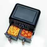 product_image_name-Kenwood-قلاية هوائية رقمية مزدوجة 1.7 كجم+1.7 كجم 4 لتر+4 لتر سعة XXXL مع تقنية DualZone وسلتي قلي للقلي والشوي والتحميص والخبز والتحميص وإعادة التسخين HFP70.000BK أسود-2