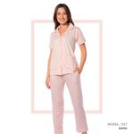 product_image_name-At Home-Women’s Home Wear Set PL 1127 - Soft Pants and a Short-Sleeve Shirt-1