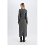 product_image_name-Defacto-Woman Bodycon Crew Neck Basic Long Sleeve Maxi Dress-3