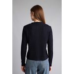 Defacto Regular Fit Basic Textured Knitted Crew Neck Buttoned Cardigan - image 5